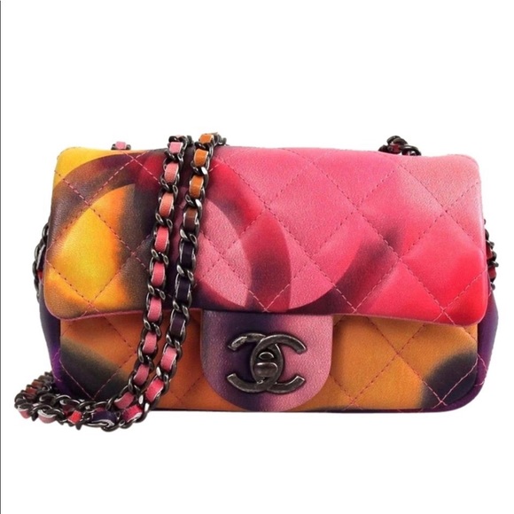 CHANEL Handbags - Chanel Mini flower power lambskin shoulder bag